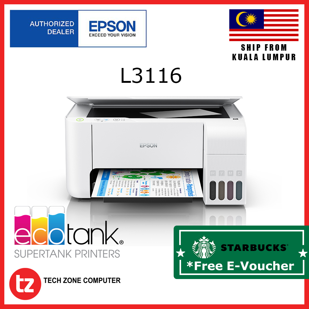 Epson EcoTank L3116 AllinOne (Print, Scan & Copy) In Tank Printer