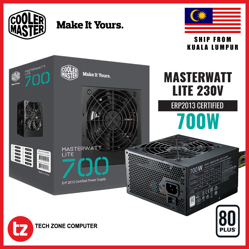Cooler Master MasterWatt Lite 700 80+ White PSU (MPX-7001-ACABW-KS)