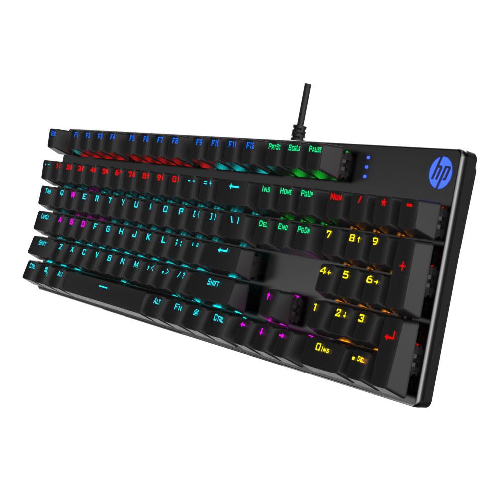 HP GK400F (Blue Switch) Mechanical Gaming Keyboard USB (Metal Frame