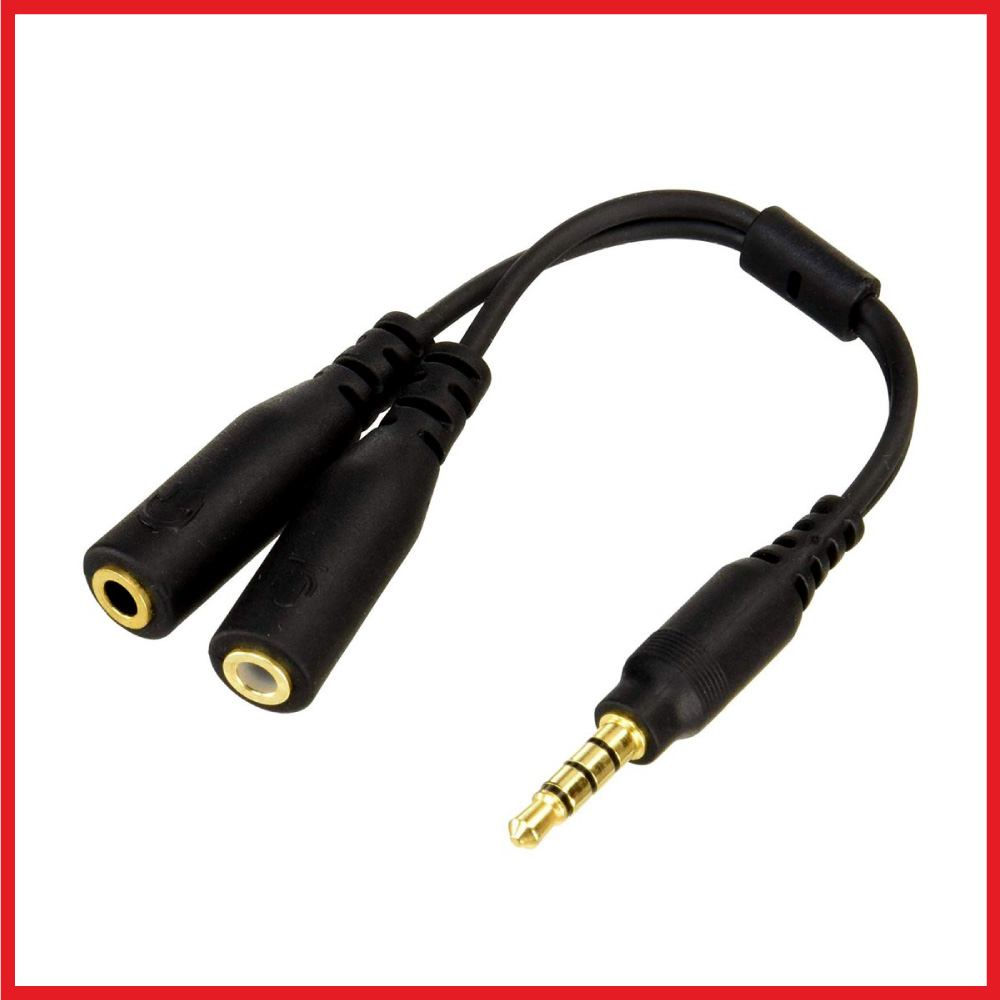 KINGSTON HyperX Splitter Cable (10cm) 3.5mm to 4 Pole ( HXSHSSP1 )