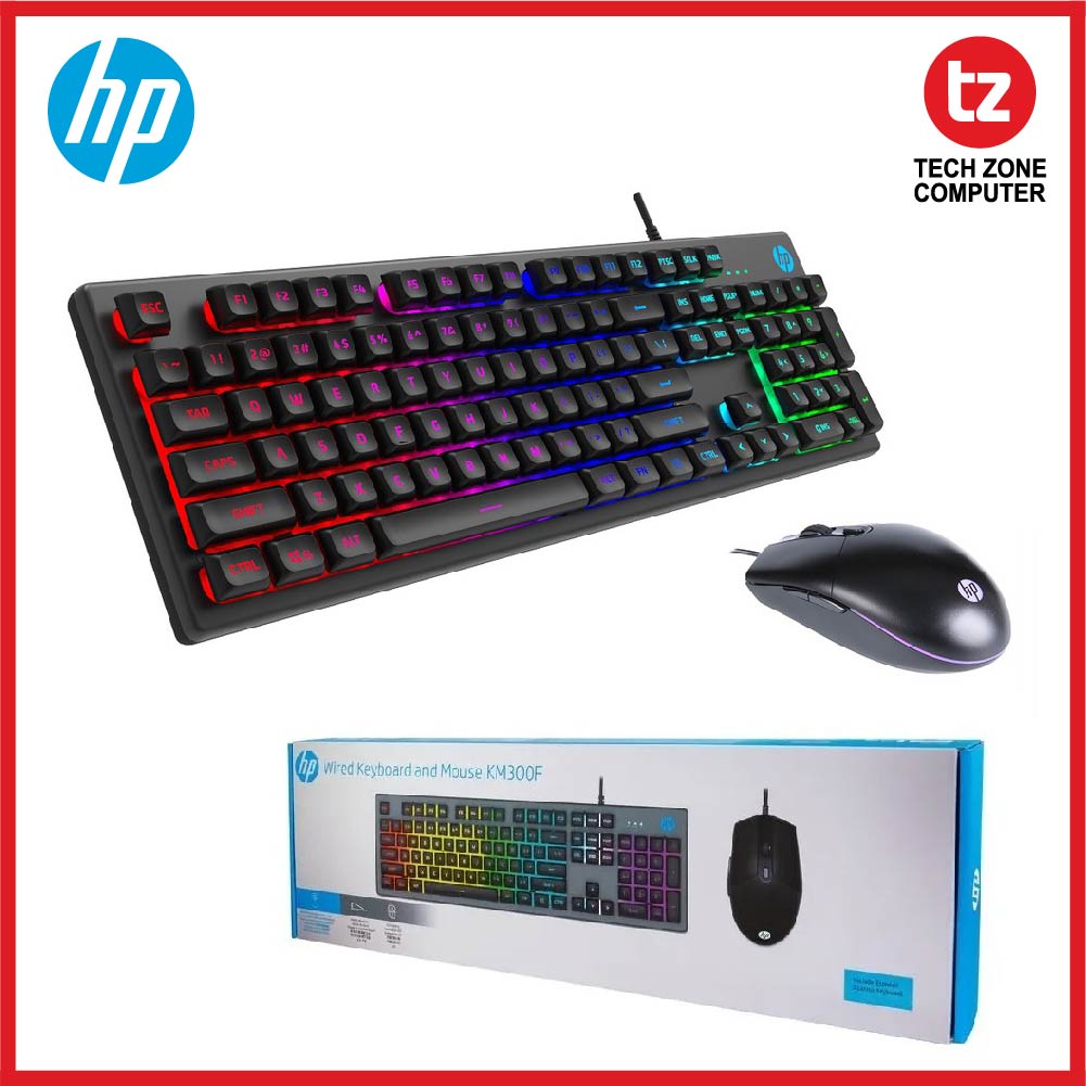 HP KM300F Gaming LED Keyboad + Gaming Mouse Combo Set (Wired)