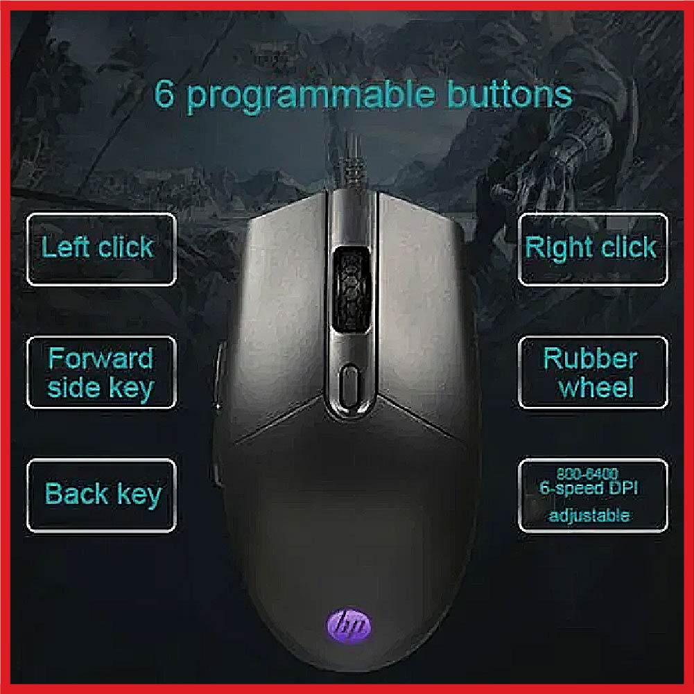 HP KM300F Gaming LED Keyboad + Gaming Mouse Combo Set (Wired)