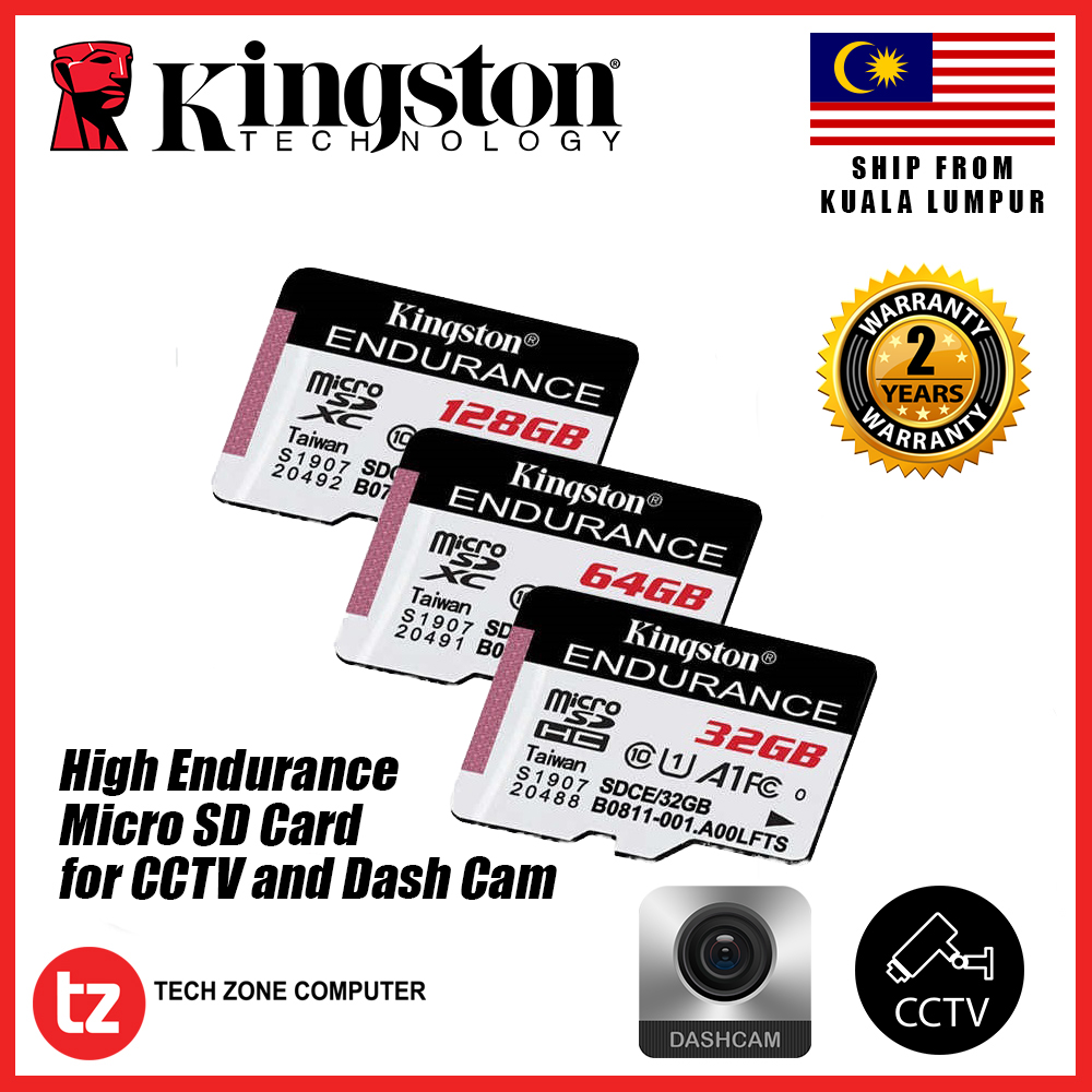 Kingston High Endurance Memory Card 32GB/ 64GB/ 128GB 95MB/s Micro SD