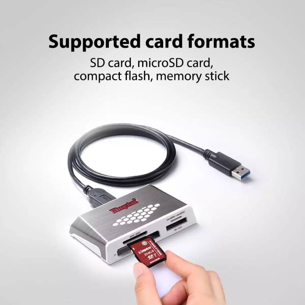 Kingston USB 3.0 SuperSpeed AllinOne Media Card Reader Gen 4 (FCRHS4)