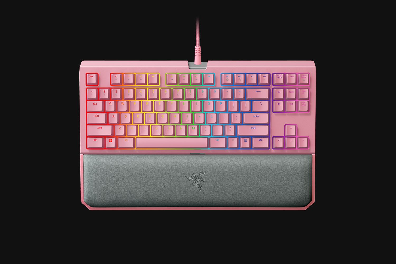 RAZER Blackwidow TE Chroma V2 Quartz Pink Gaming Keyboard